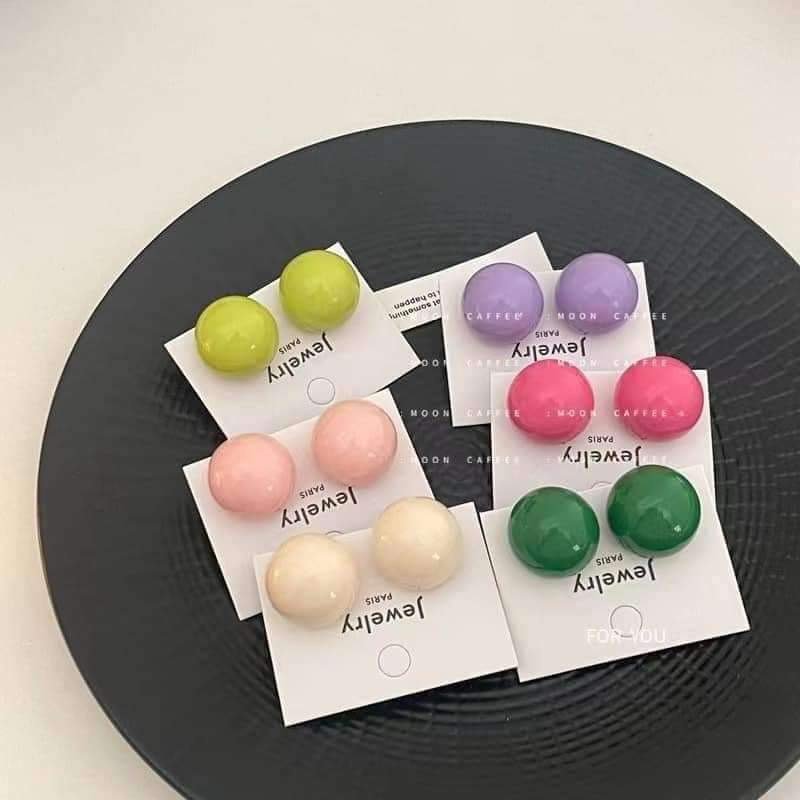 Colourful Candy Moon Earring