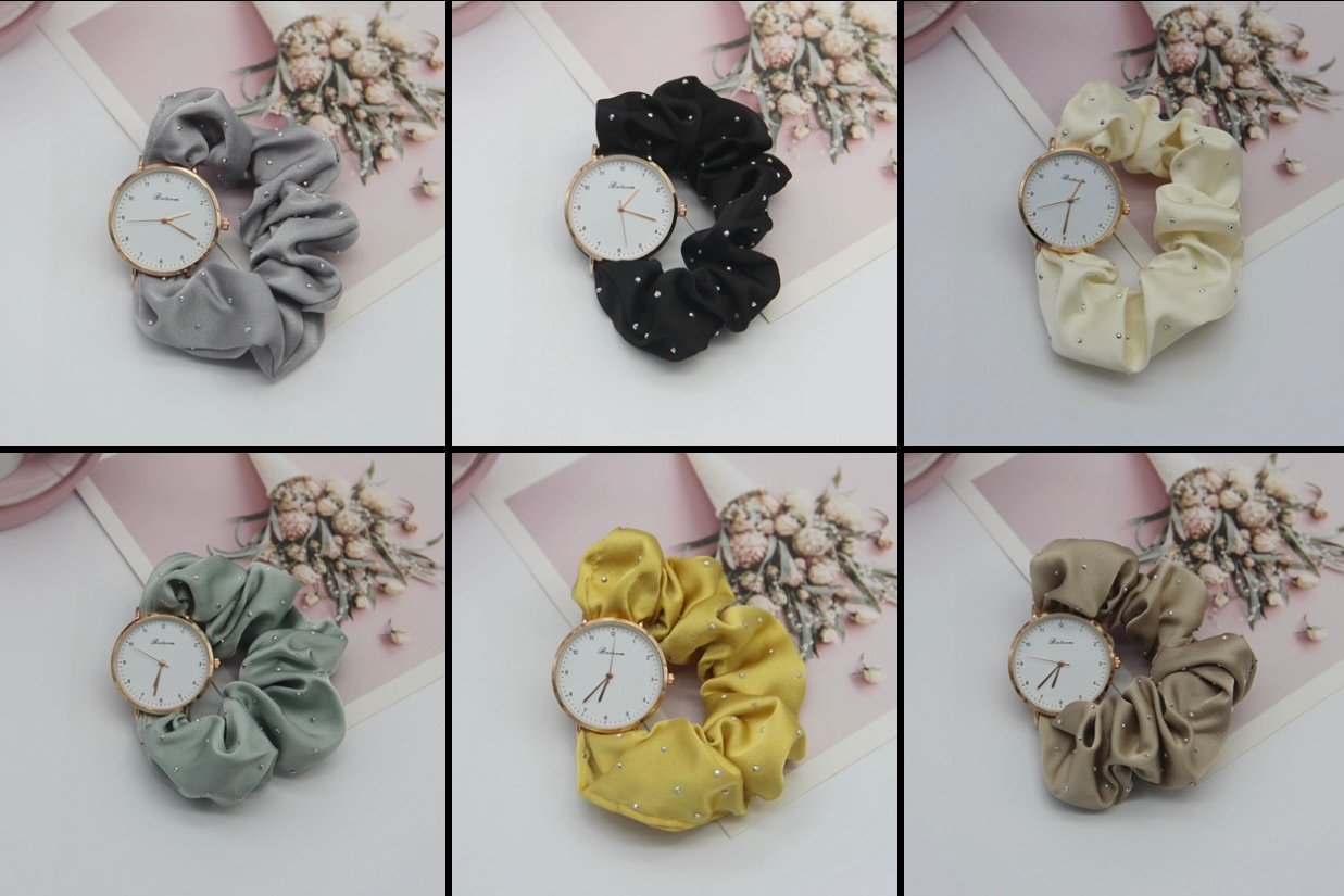 Stone Scrunchie Watch