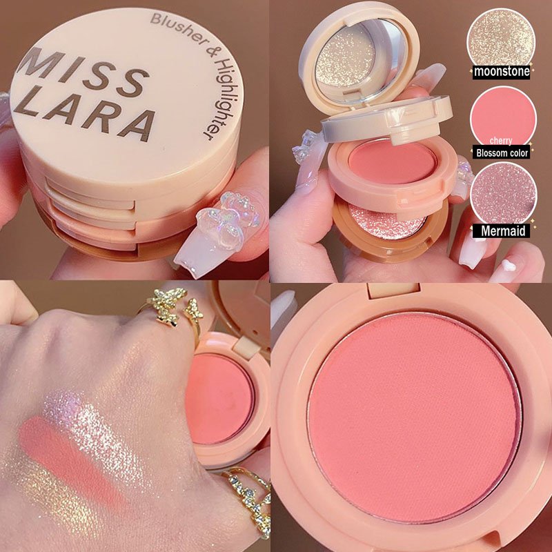 3 In 1 Matte Highlighter Blush Face Makeup Female Cosmetics