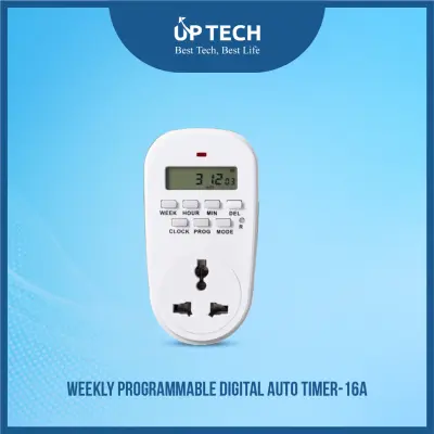 Weekly Programmable Digital Auto Timer-16A